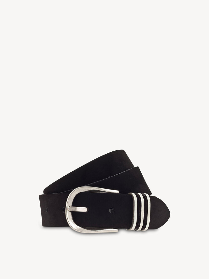 Leren Riem - zwart, zwart, hi-res