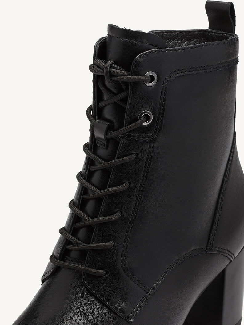 Bottine en cuir - noir, BLACK, hi-res