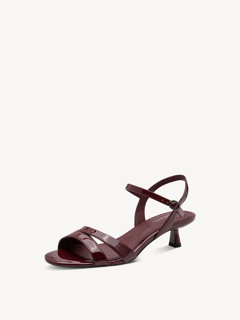 Sandalette - rot, MERLOT, hi-res