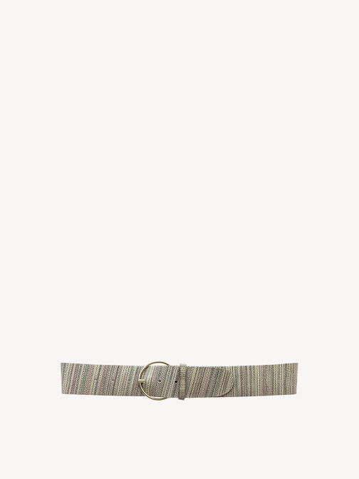 Leather belt, Olive-Multicolour, hi-res