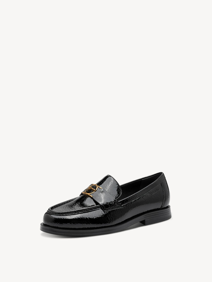 Instappers - zwart, BLACK PATENT, hi-res