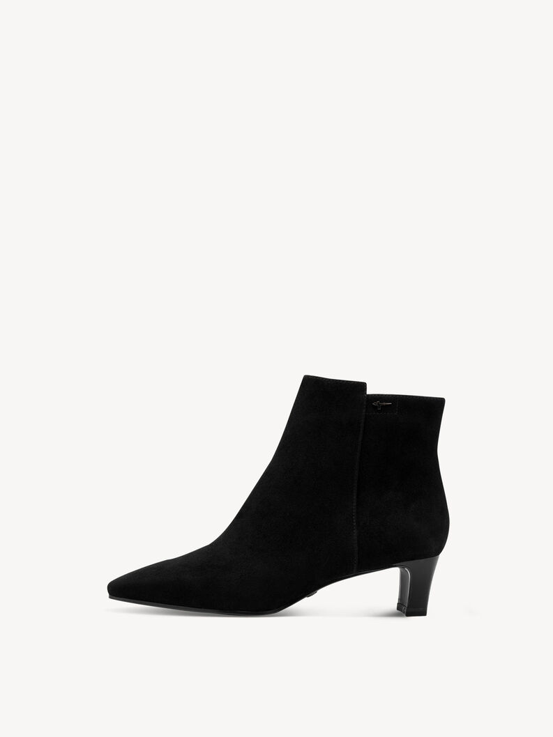 Bottine en cuir - noir, BLACK, hi-res