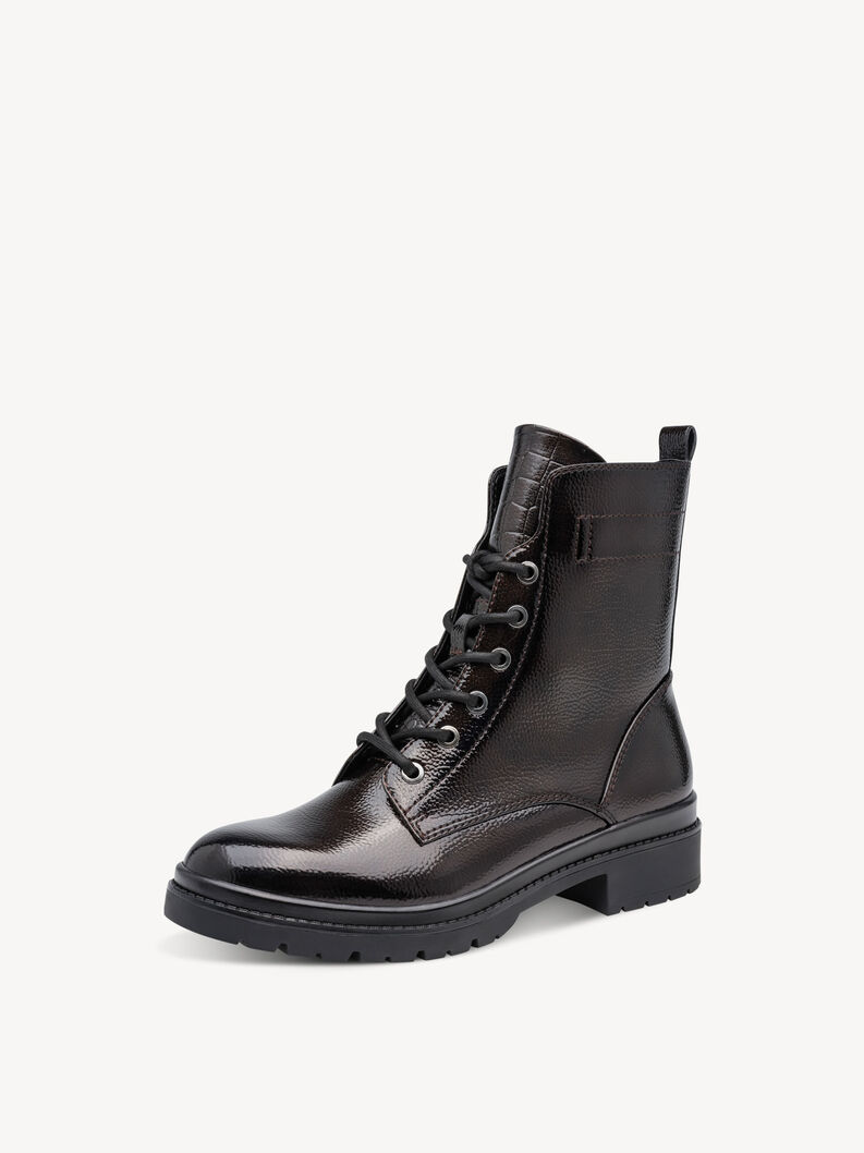 Bootie - brown, MOCCA PATENT, hi-res