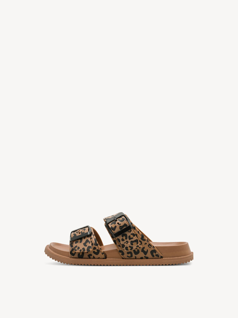 Klapki - brązowy, COGNAC LEOPARD, hi-res