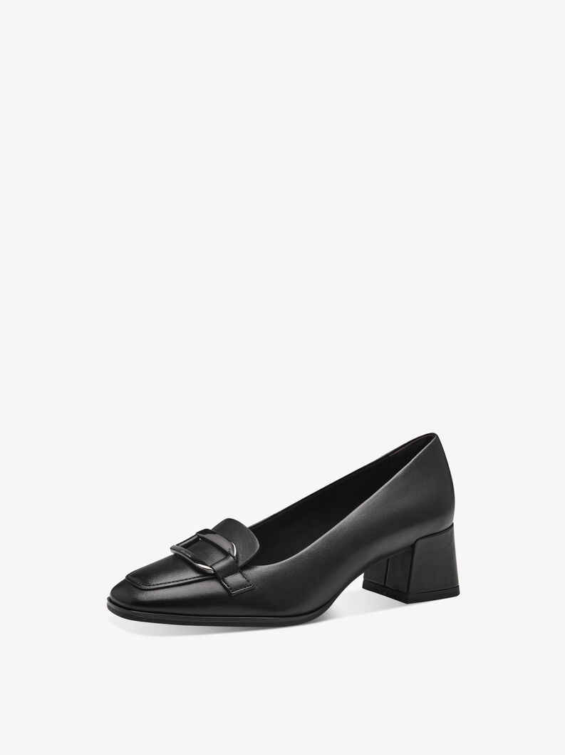 Leather Pumps - black, BLACK, hi-res