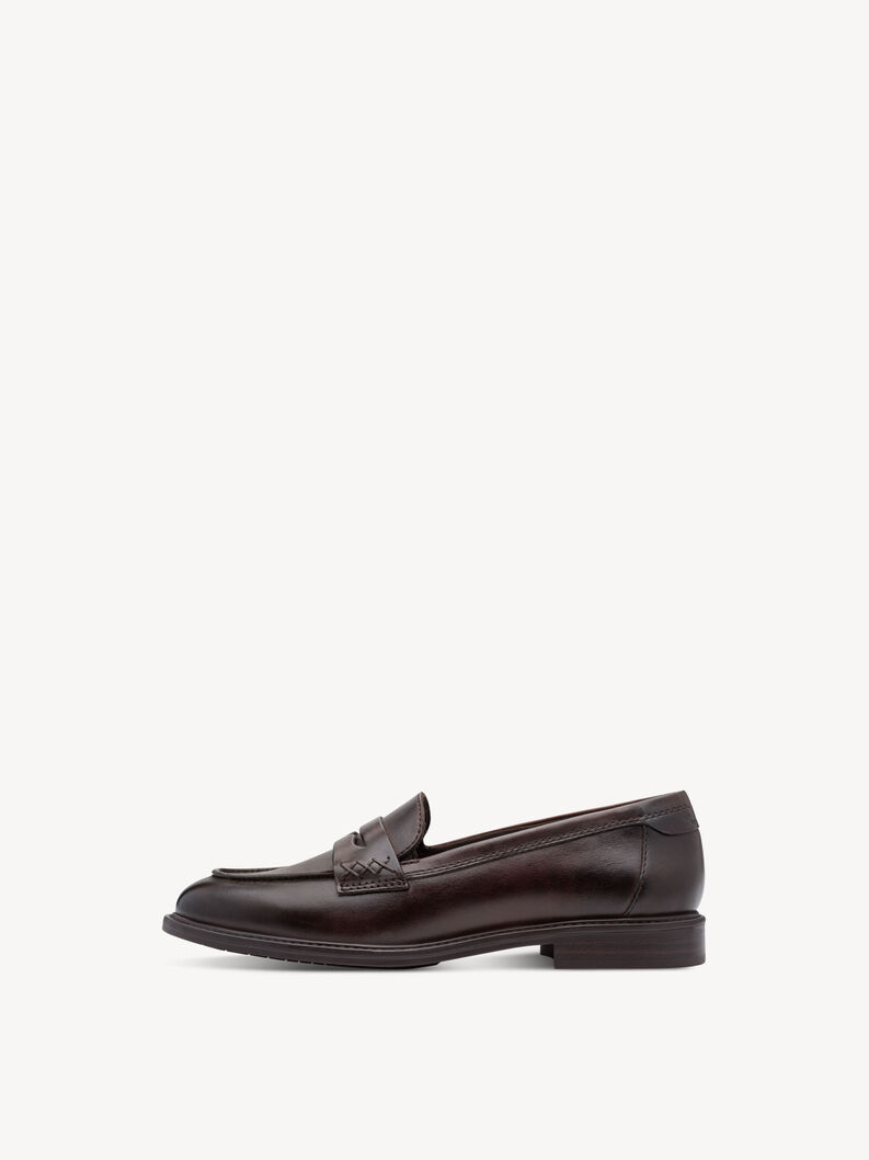 Leren Instappers - bruin, MOCCA LEATHER, hi-res