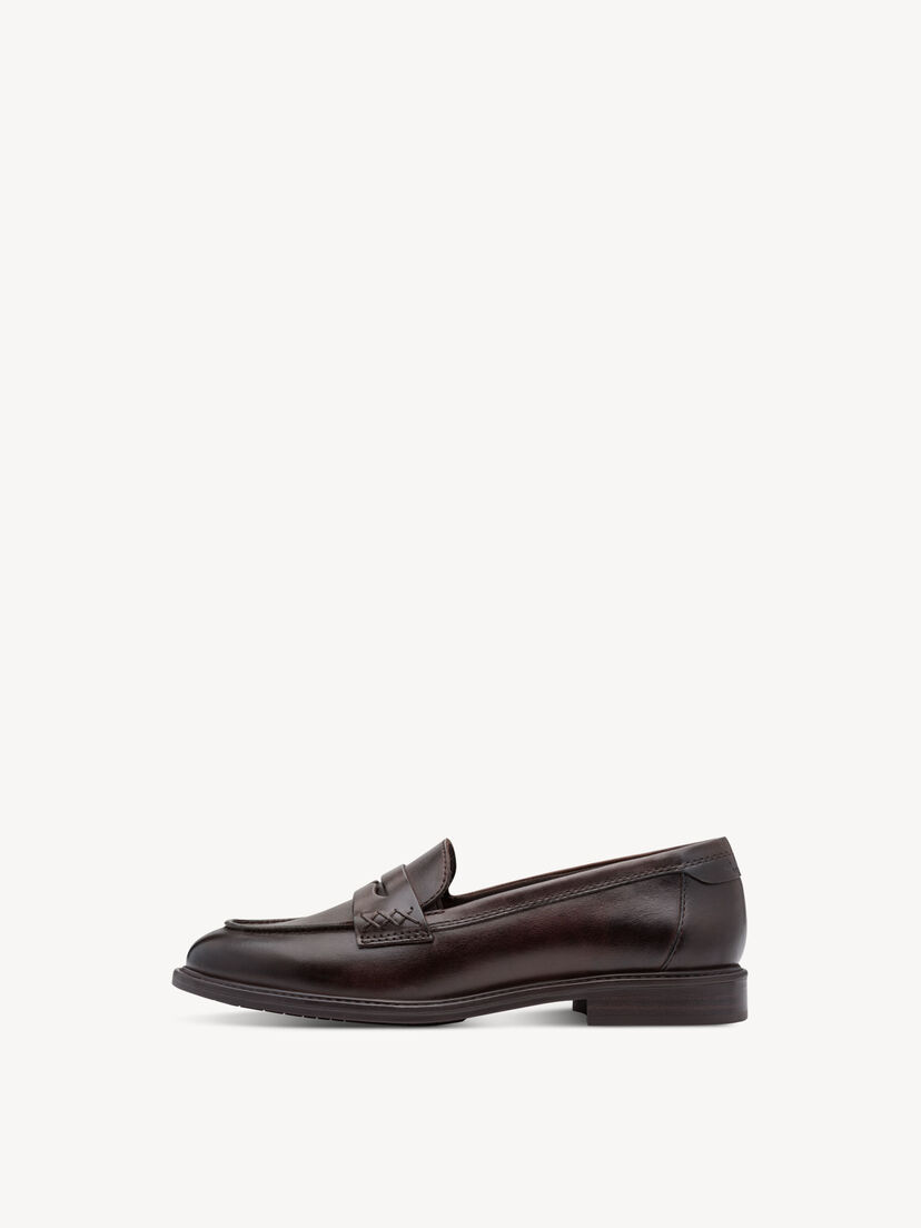 Leren Instappers - bruin, MOCCA LEATHER, hi-res