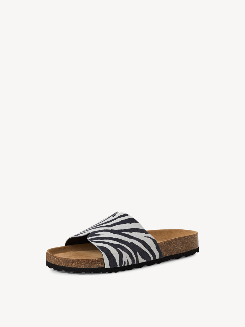 Mule en cuir - noir, ZEBRA, hi-res