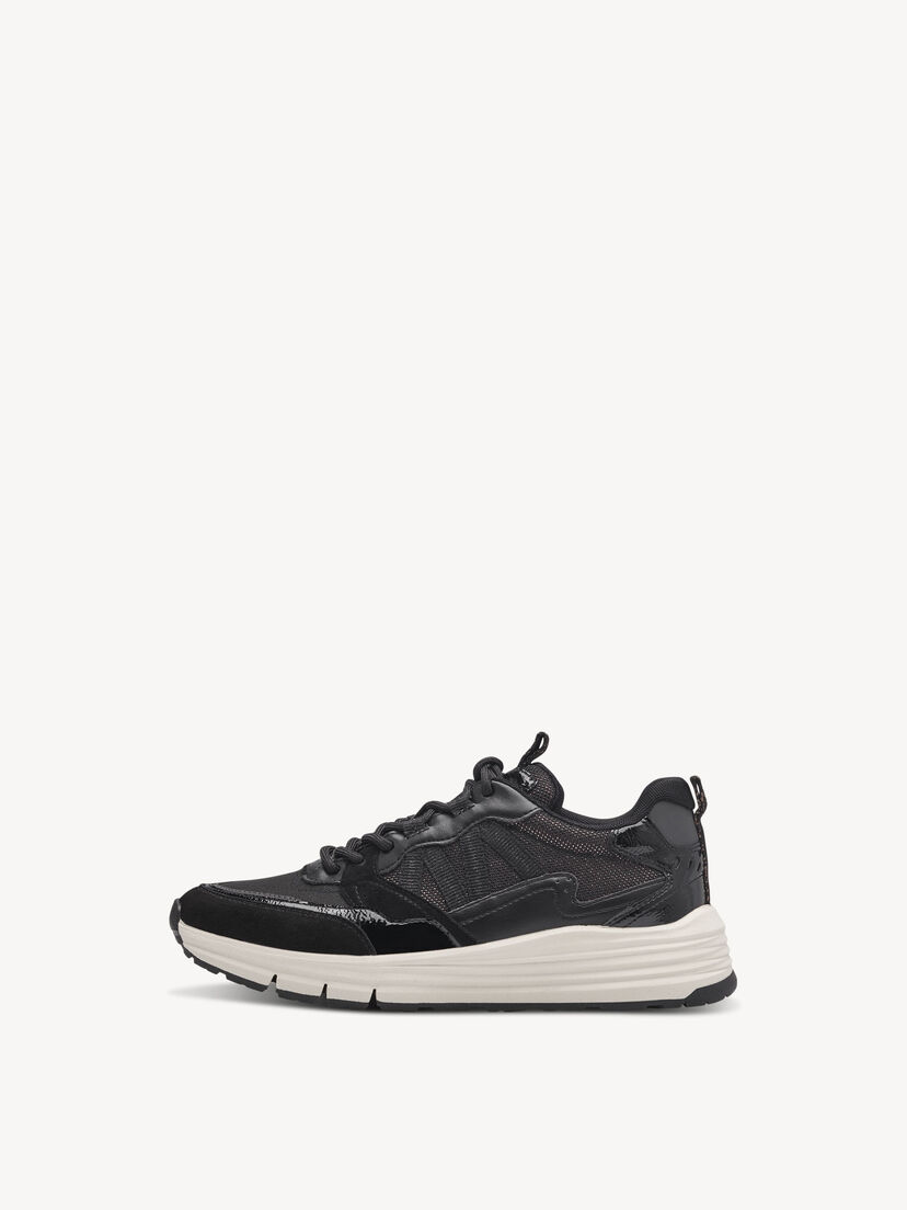 Leren Sneaker - zwart, BLACK COMB, hi-res