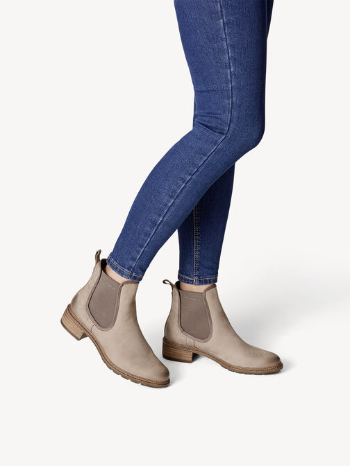 Leder Chelsea Boot - braun, TAUPE, hi-res