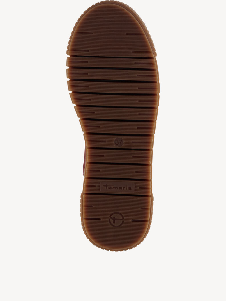 Bottine Chelsea en cuir - rouge, BORDEAUX, hi-res