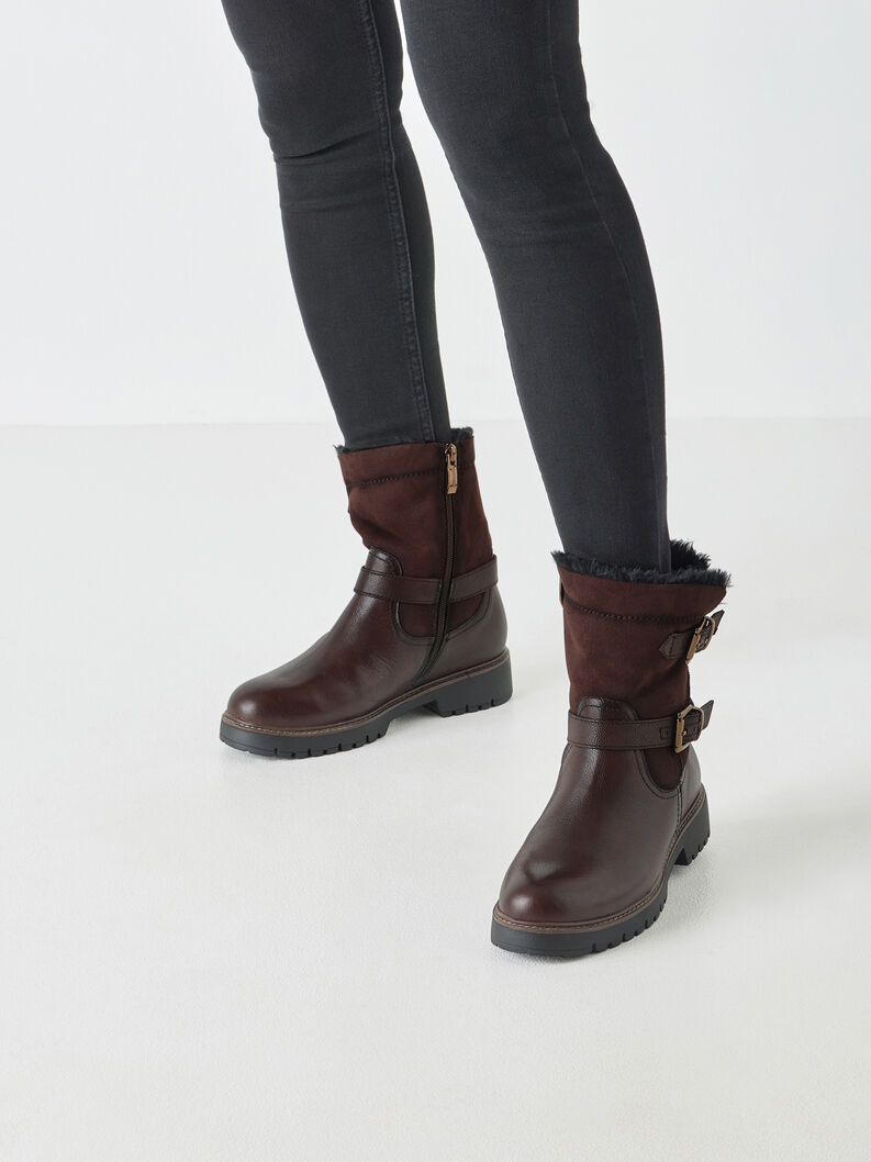 Stiefelette - braun Warmfutter, MOCCA, hi-res