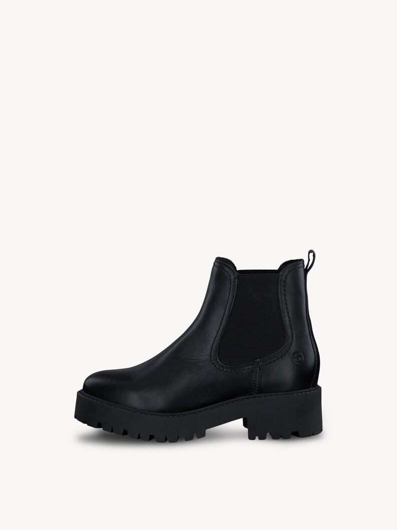 Leder Chelsea Boot - schwarz, BLACK LEATHER, hi-res