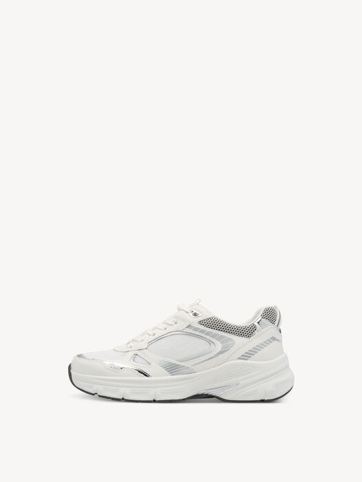 Sneaker, WHITE/SILVER, hi-res