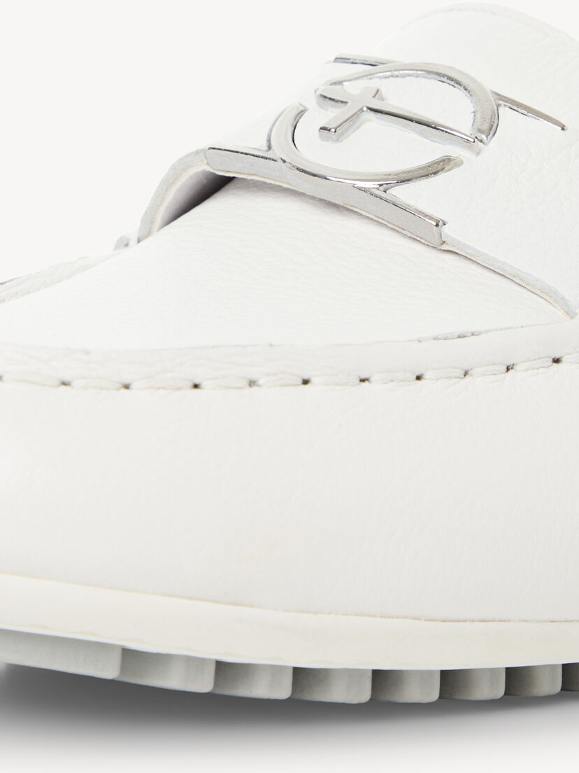 Leren Mocassin - wit, WHITE LEATHER, hi-res