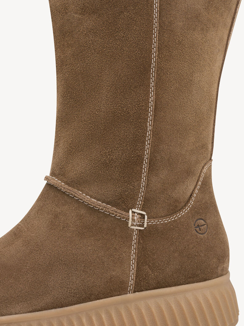 Bottes en cuir - marron doublure chaude, CAPPUCCINO, hi-res