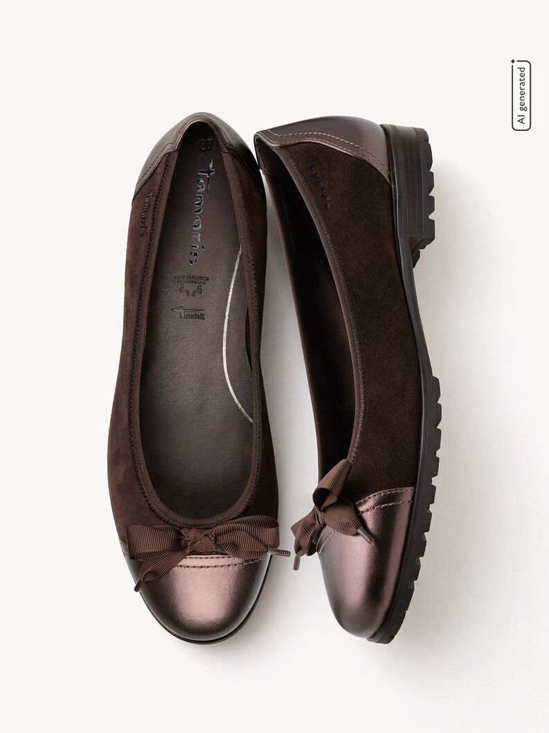 Baleriny, MOCCA SUEDE, hi-res