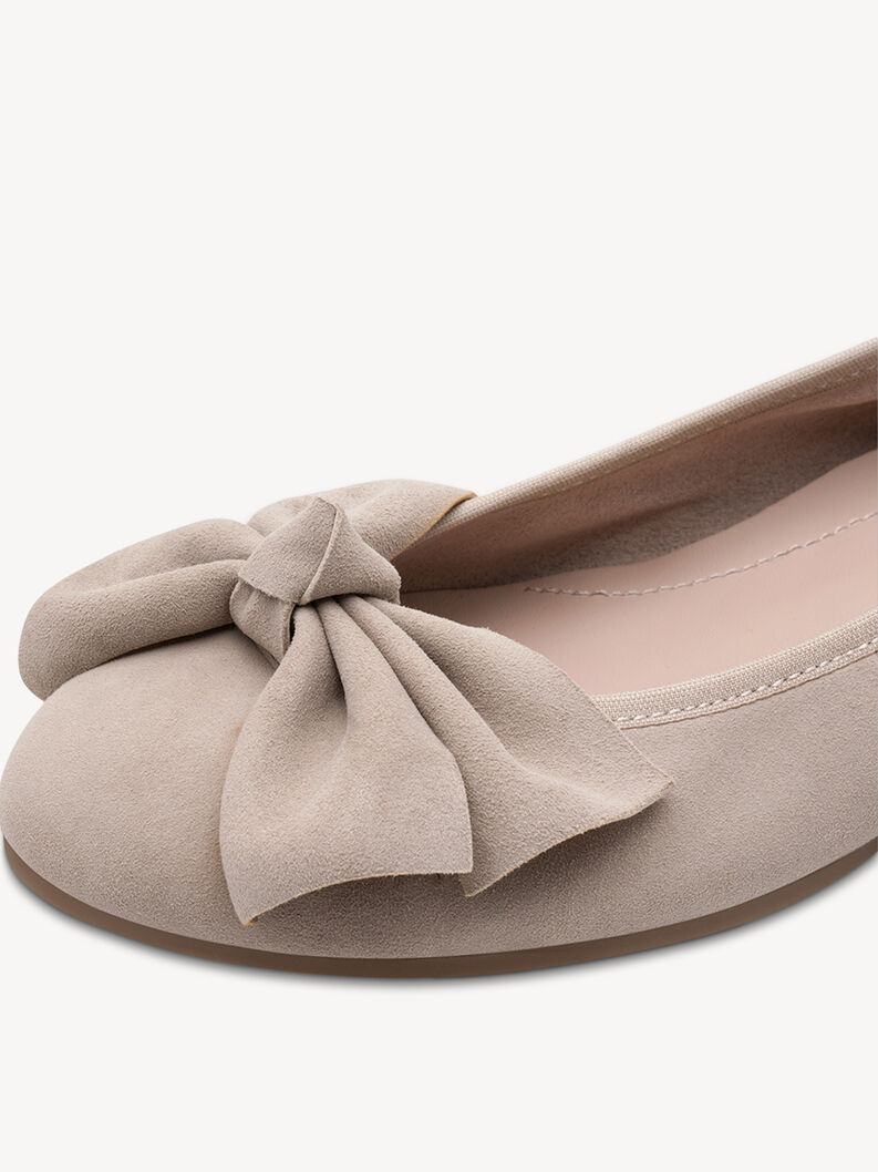 Ballerine en cuir - beige, TAUPE, hi-res
