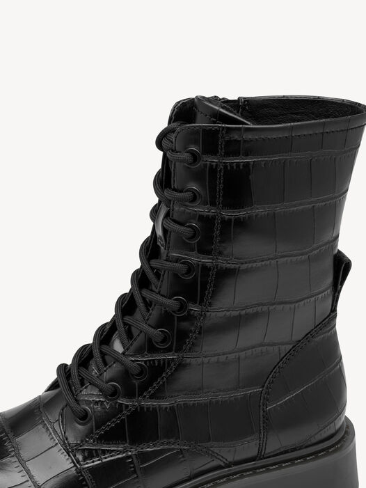 Enkellaarsje, BLACK CROCO, hi-res