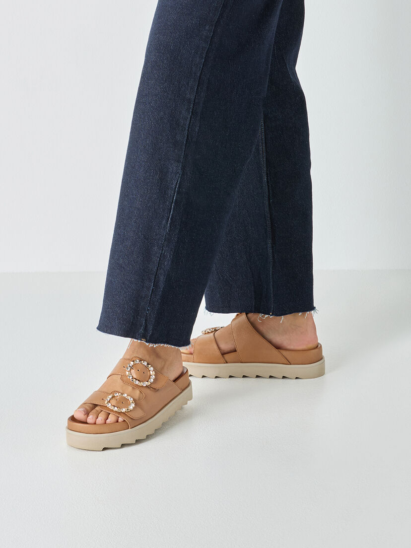 Leren Slipper - bruin, cognac, hi-res