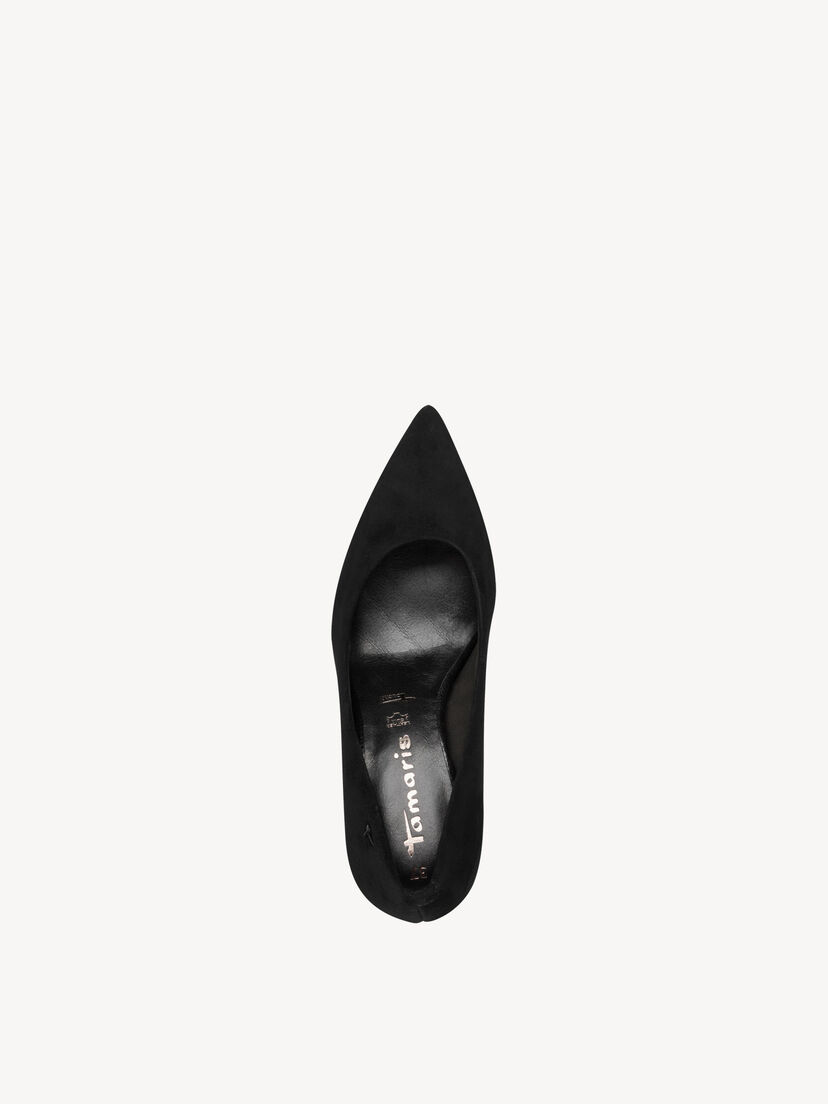 Leren Pumps - zwart, BLACK COMB, hi-res