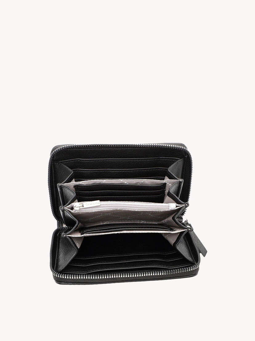 Portemonnee - zwart, black, hi-res