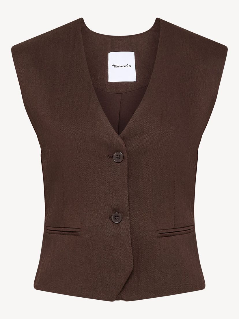 vest - bruin, Coffee Bean, hi-res