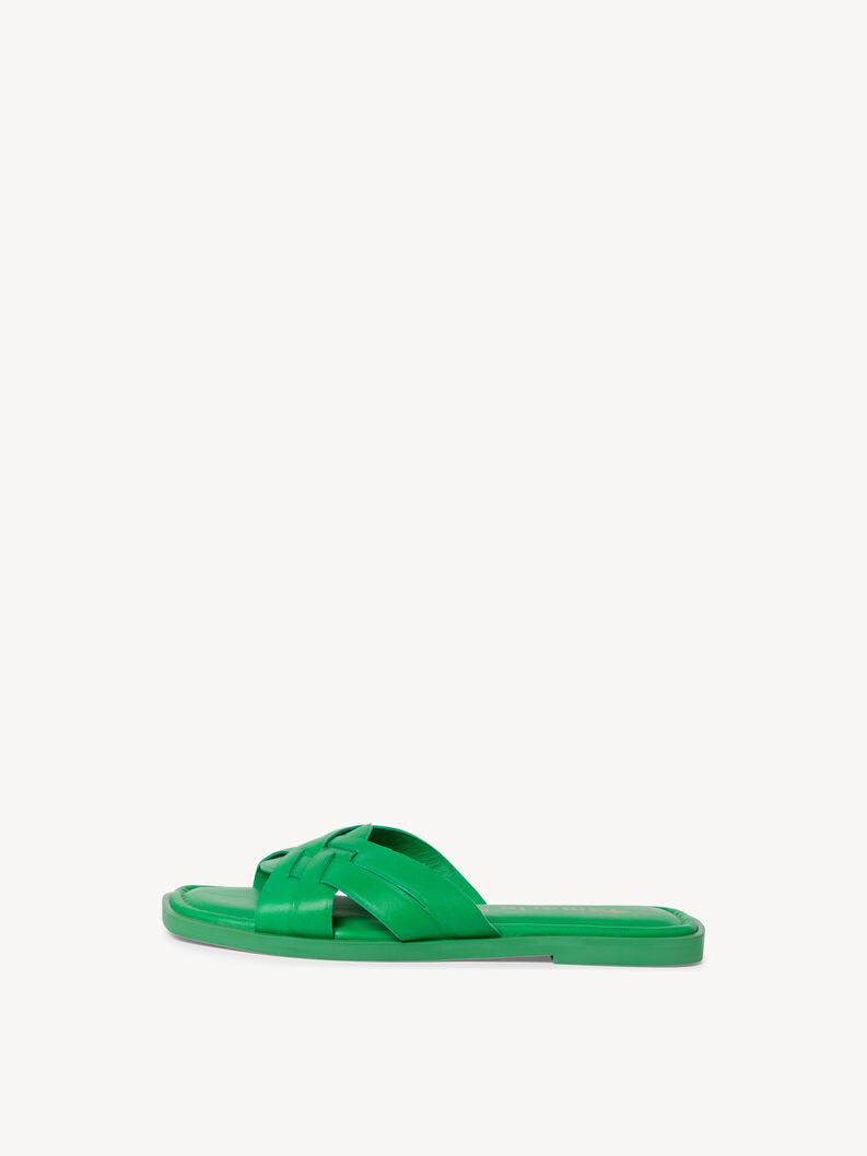 Leather Mule - green, GREEN, hi-res