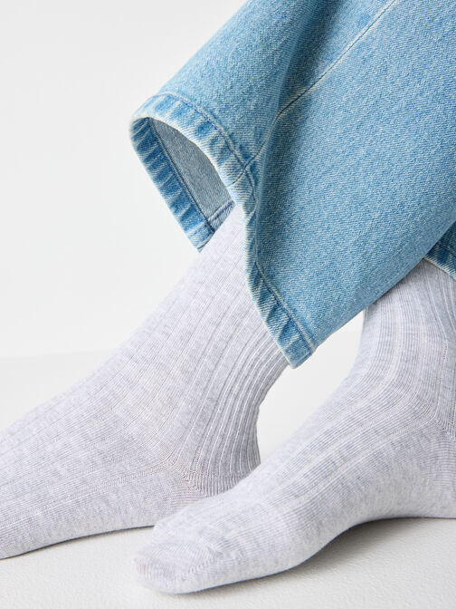 Socken 4er-Pack, Grey/Black/Lavender/Offwhite, hi-res