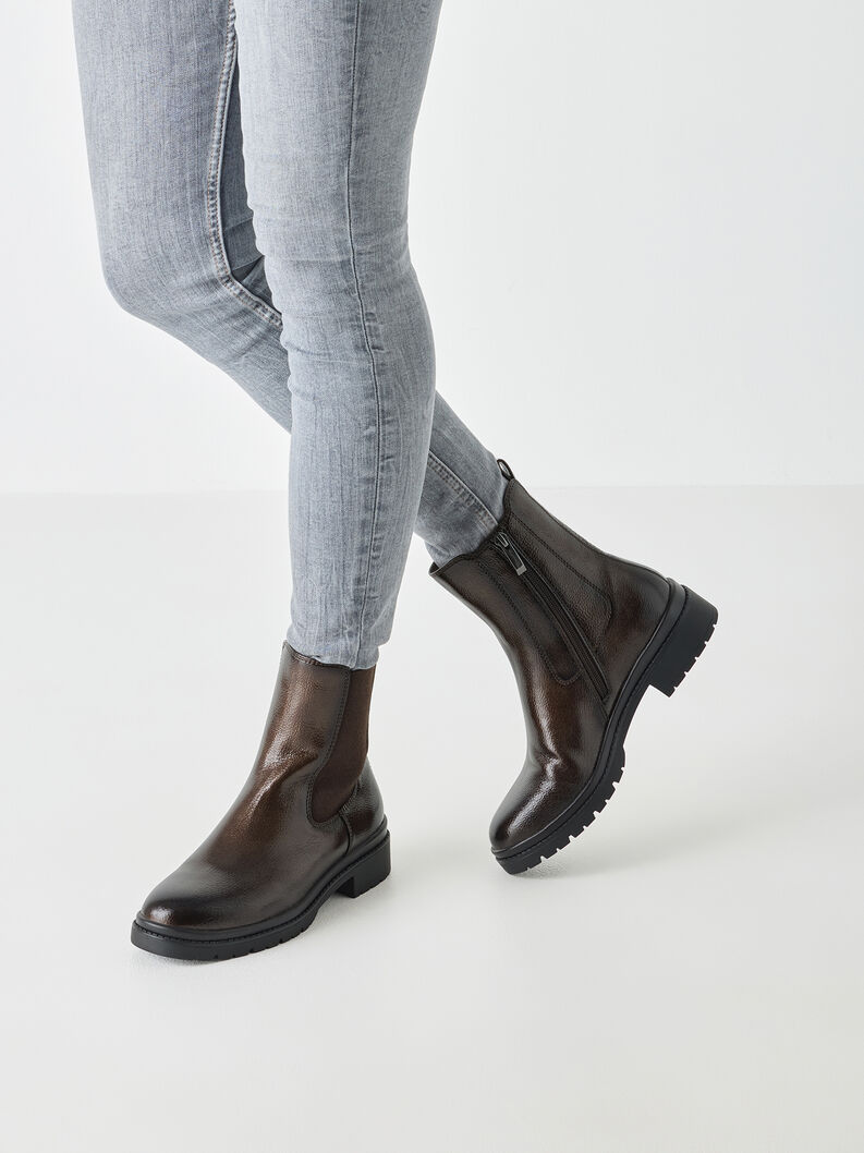 Chelsea Boot - braun, BROWN PATENT, hi-res