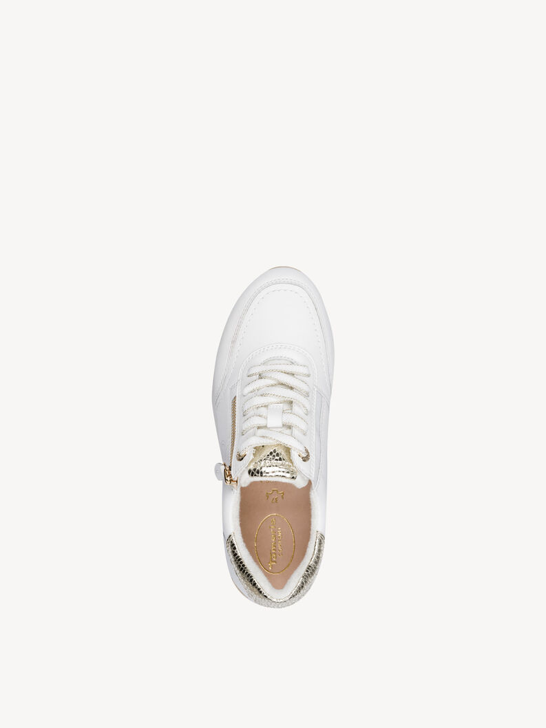 Sneaker - wei&szlig;, WHITE/GOLD, hi-res