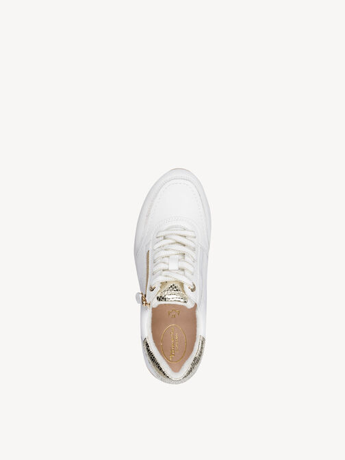 Sneaker, WHITE/GOLD, hi-res