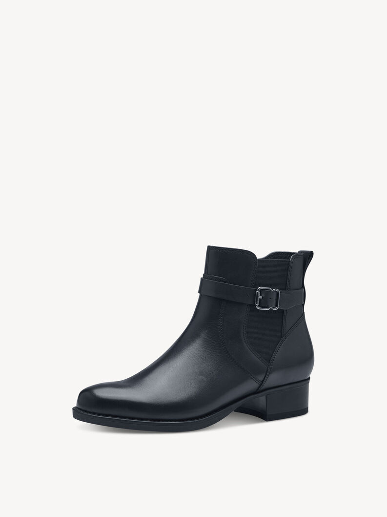 Leather Chelsea boot - blue, NAVY, hi-res