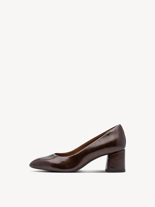 Escarpin, BROWN PATENT, hi-res