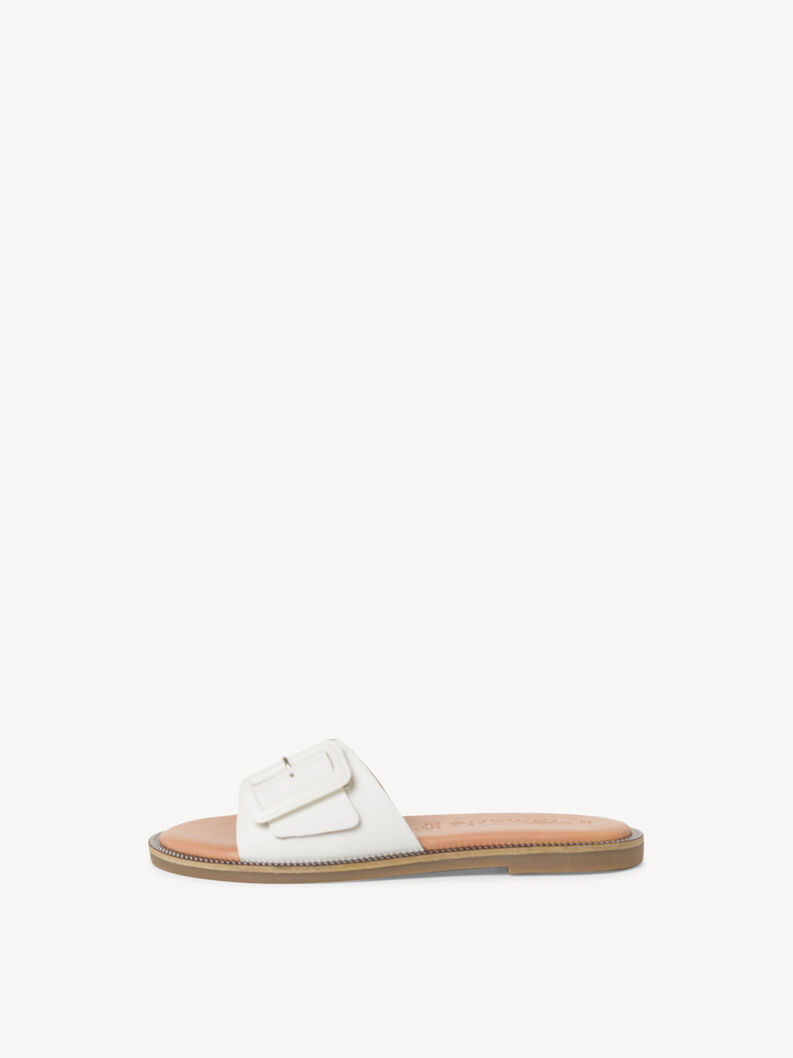 Leather Mule - white, WHITE LEATHER, hi-res