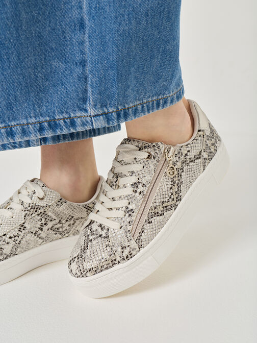 Sneaker, BEIGE SNAKE, hi-res