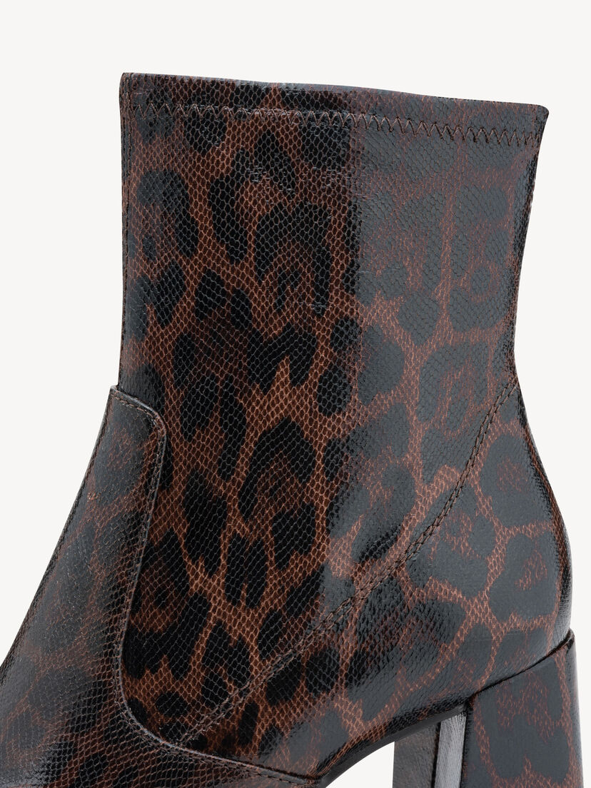 Enkellaarsje - bruin, MOCCA LEOPARD, hi-res