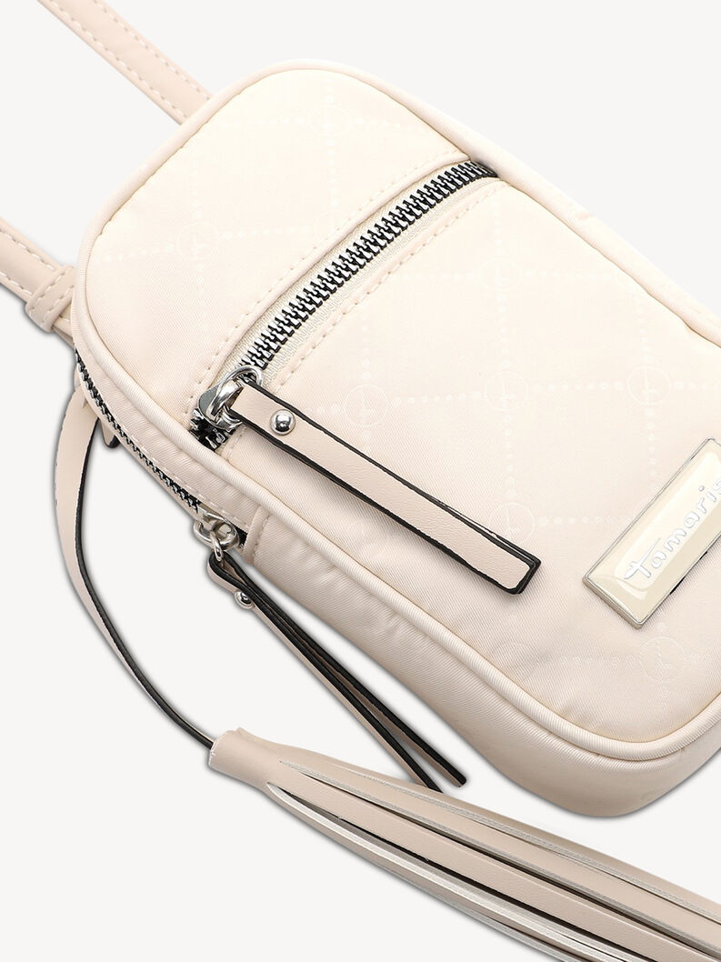 Cell phone case - beige, beige satin, hi-res