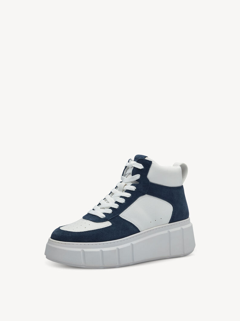 Sneaker - bianco, WHITE/BLUE, hi-res