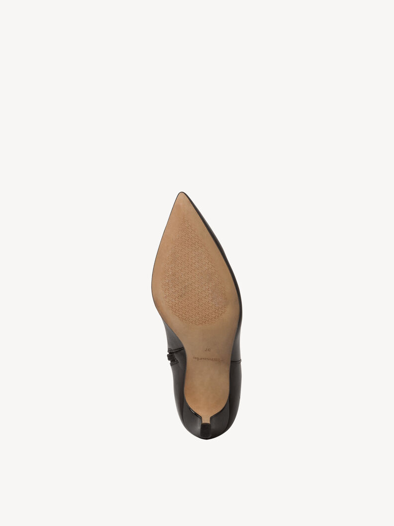 Leather Bootie - black, BLACK LEATHER, hi-res