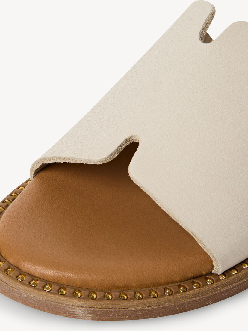 Leren Slipper - beige, 418, hi-res