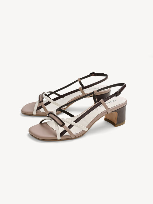 Heeled sandal, TAUPE COMB, hi-res