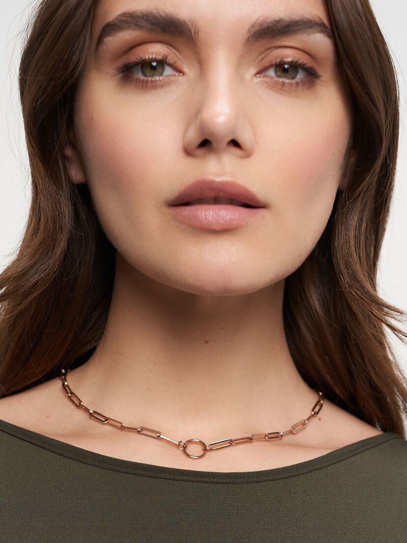 Halskettinge - rosegoud, ros&eacute;gold, hi-res