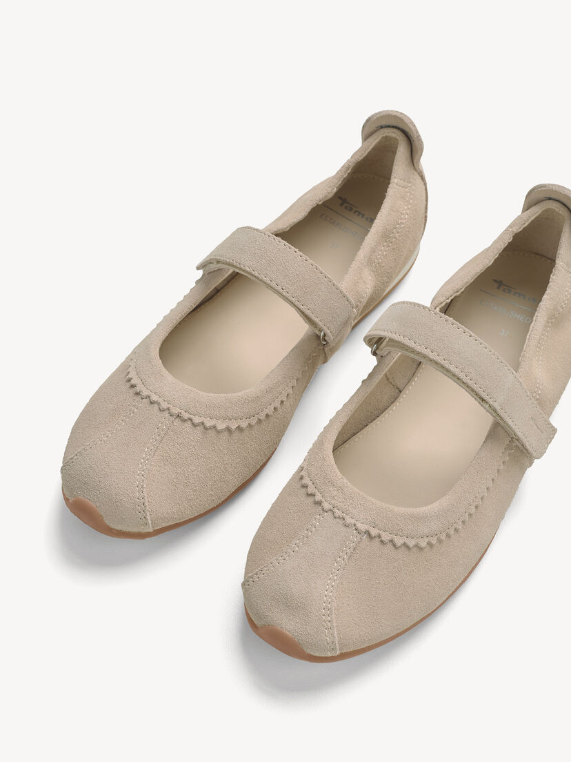 Ballerina, BEIGE SUEDE, hi-res