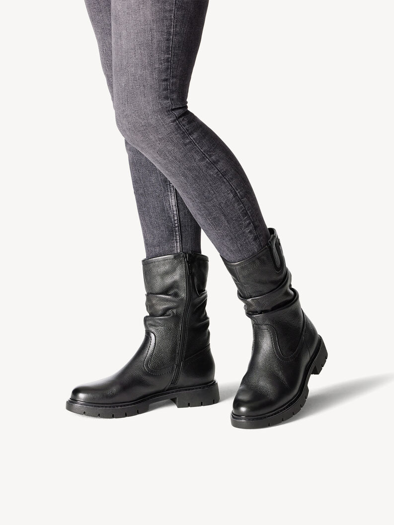 Stiefelette - schwarz Warmfutter, BLACK NAPPA, hi-res