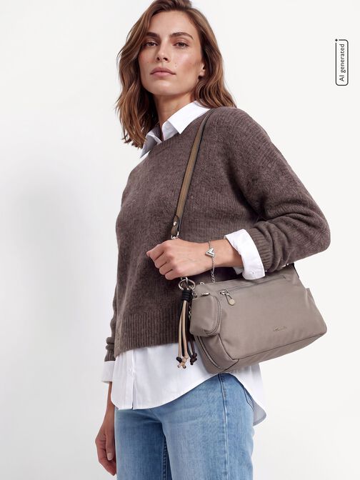 Bag, taupe, hi-res