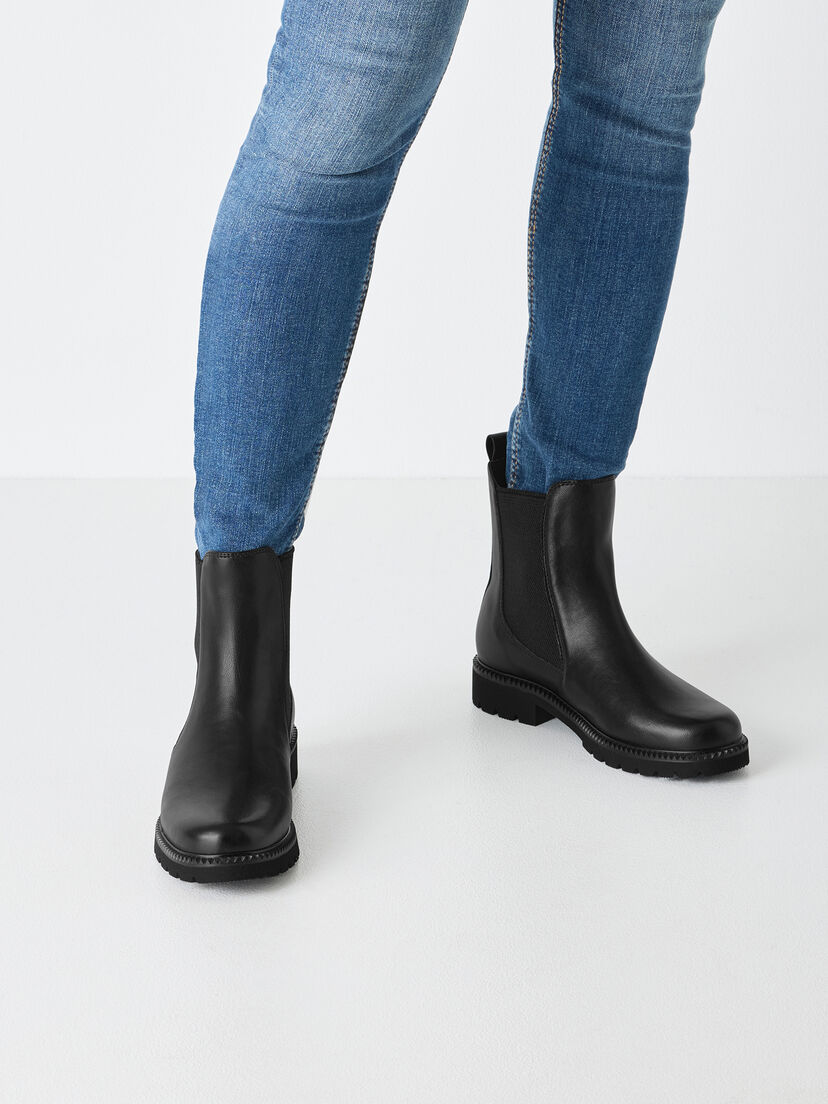 Chelseaboot - zwart, BLACK, hi-res