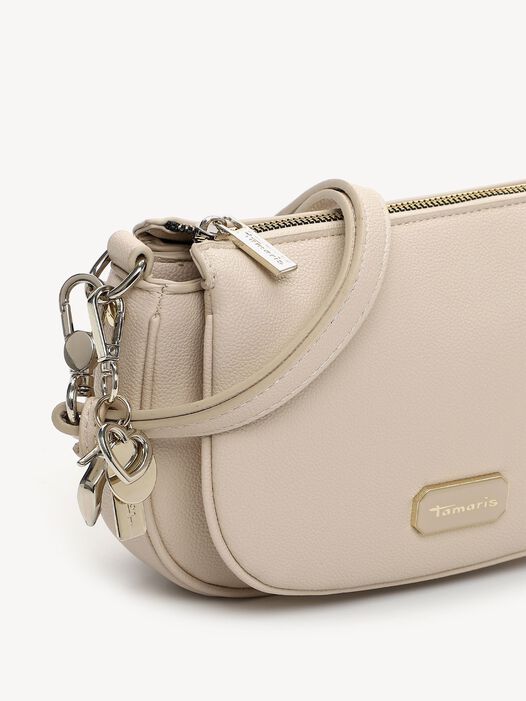 Schoudertas, beige, hi-res