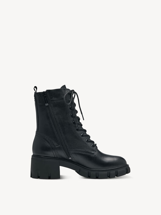 Enkellaarsje, BLACK LEATHER, hi-res