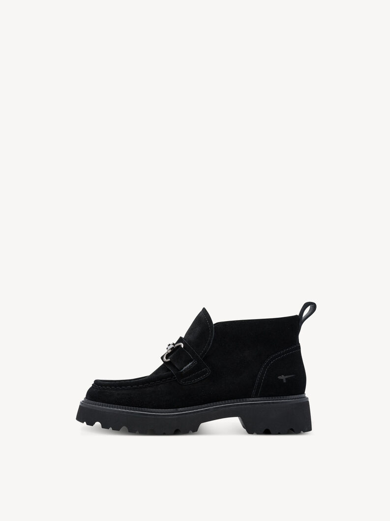 Leather Bootie - black, BLACK SUEDE, hi-res